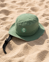 bump hat- turquoise and blue surf hat and helmet for kitesurf, foil, surf