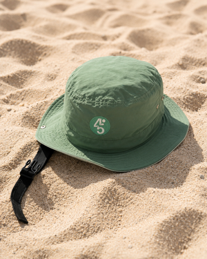 bump hat- turquoise and blue surf hat and helmet for kitesurf, foil, surf